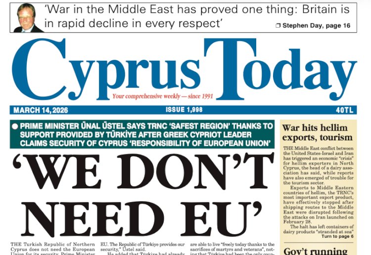 Cyprus Today March 14, 2026 PDFs