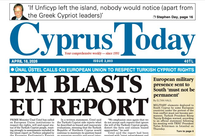 Cyprus Today April 18, 2026 PDFs