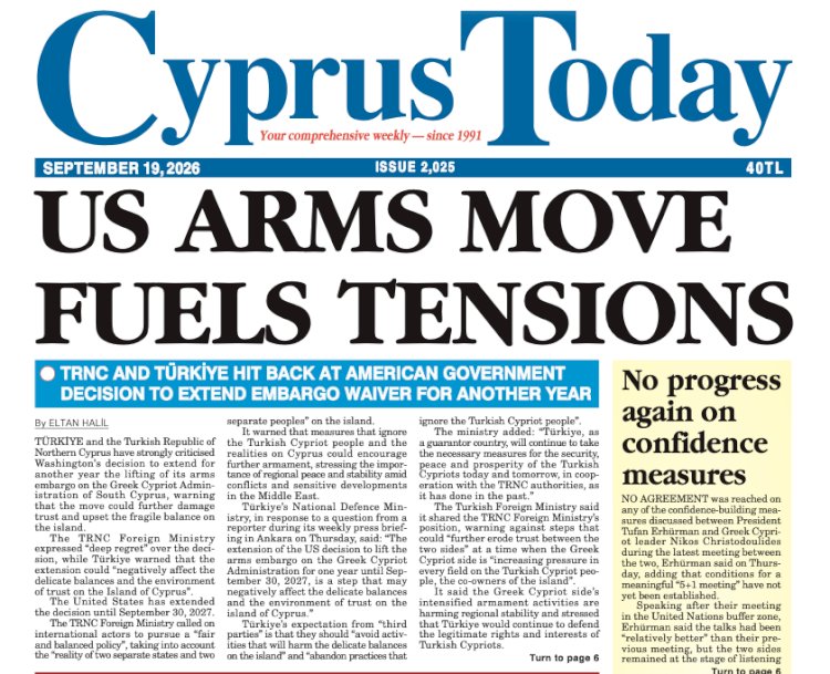 Cyprus Today September 19, 2026 PDFs