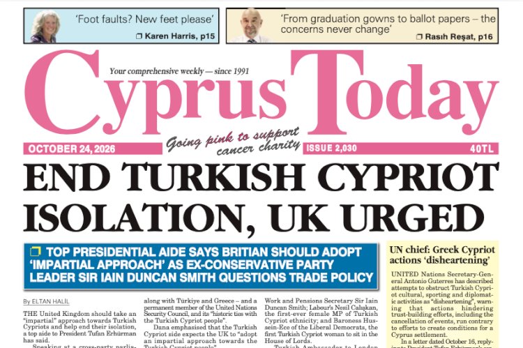 Cyprus Today October 24, 2026 PDFs